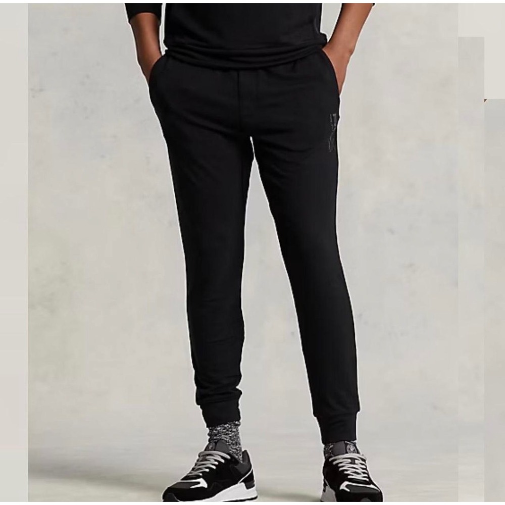RLX Ralph Lauren black silky soft comfort cozy lounge pants quiet luxury